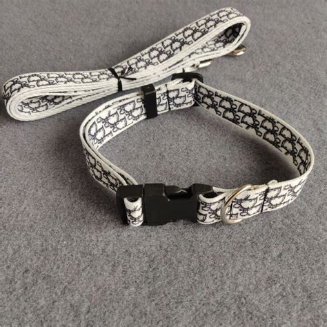 dior cat collar|dior dog leash.